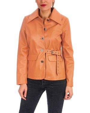 Henry Beguelin Jacket Nappa Caramel - Orange