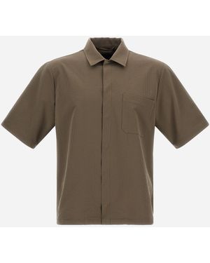 Herno Seer-Crease Shirt - Gray