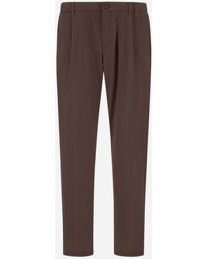 Herno Seer-Crease Pants - Brown