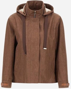 Herno A-Shape Jacket - Brown