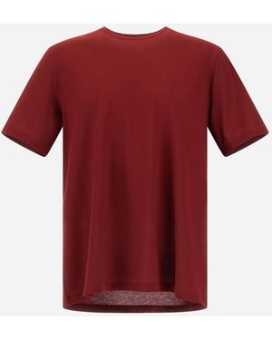 Herno Jersey Crepe T-Shirt - Red