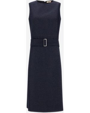 Herno Denim-Effect Cotton Dress - Blue
