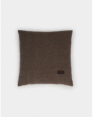 Herno Habita Wool And Cashmere Cushion - Brown