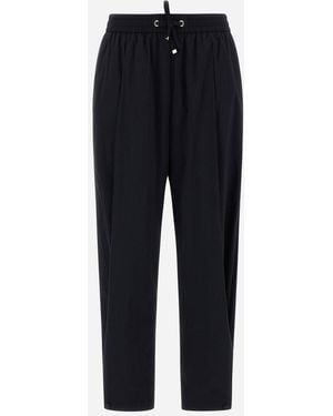 Herno Light Nylon Stretch Trousers - Blue