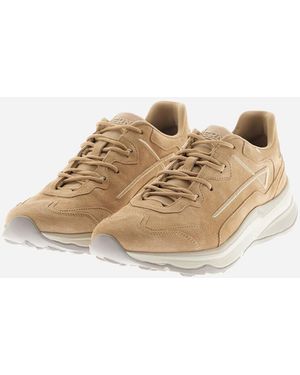 Herno All Suede Running Trainer - White
