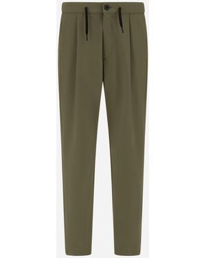 Herno Light Comfort Stretch Woven Trousers - Green