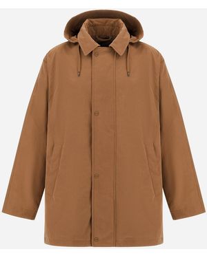 Herno Short Parka - Brown