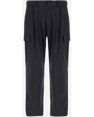 Herno Resort Stretch Comfort Nylon Cargo Pants - Blue