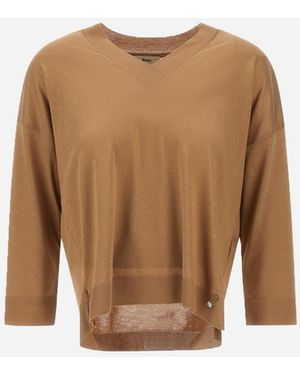 Herno Pullover Aus Glam Knit Effect - Natur