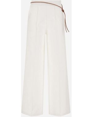 Herno Pants - White