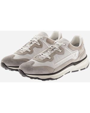Herno Suede And Nylon Running Trainer - White