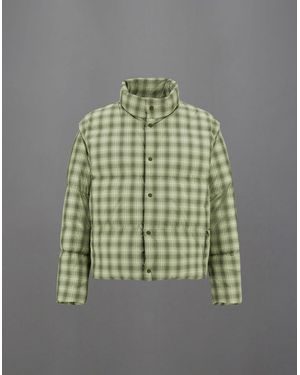 Herno Laminar Check Woven Jacket - Green