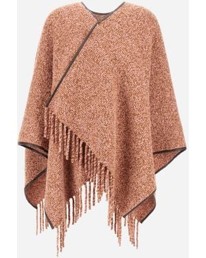 Herno Alpaca And Wool Bouclé Poncho - Multicolour