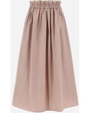 Herno New Techno Taffeta Skirt - Pink