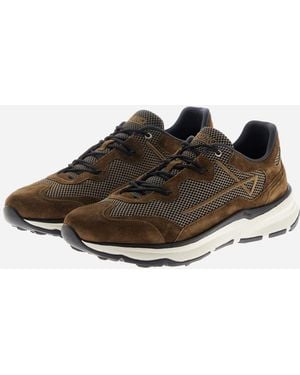 Herno Suede And Mesh Running Trainer - Multicolour