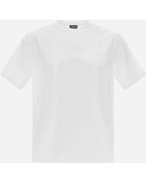 Herno T-SHIRT IN SUPERFINE COTTON STRETCH - Bianco