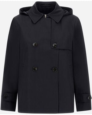 Herno Pea Coat - Blue