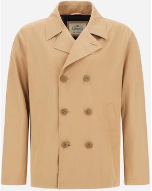 Herno Pea Coat - Natural
