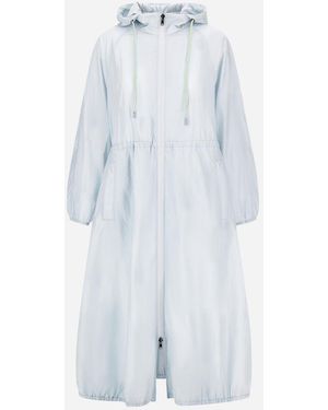 Herno Shiny Tech Crinkle Parka - Blue