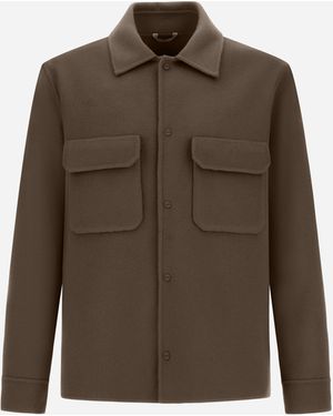 Herno Resort Shacket - Brown