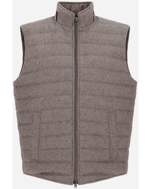 Herno SMANICATO IN CASHMERE E SETA - Grigio