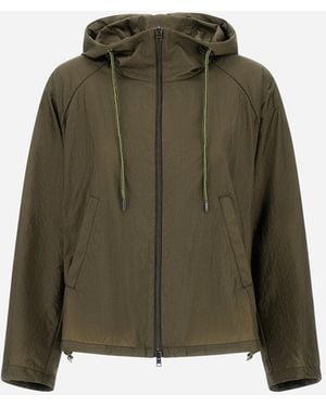 Herno Shiny Tech Crinkle Jacket<Br - Green