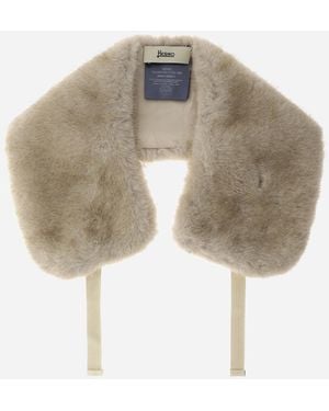 Herno Mink-Effect Fur-Touch Scarf - White