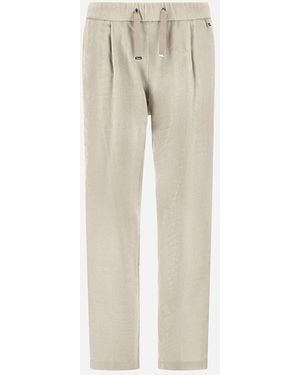 Herno Resort Bright Corduroy Trousers - Natural