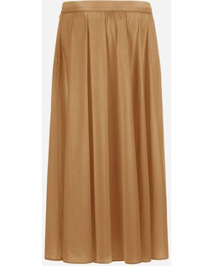 Herno Light Nylon Stretch Skirt - Natural
