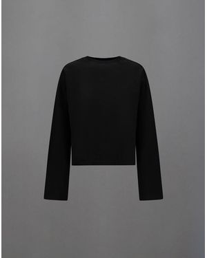 Herno Laminar Mercerized Jersey T-Shirt - Black