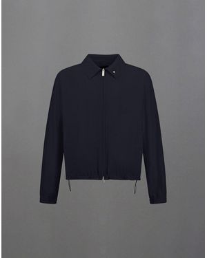 Herno Laminar Zipped Shacket - Blue