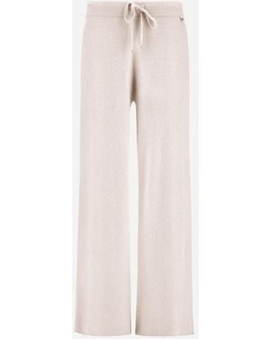 Herno PANTALONI IN RIB WOOL CASHMERE - Rosa