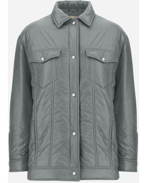 Herno Shacket In Nylon Ultralight - Gray