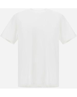 Herno Camiseta De Superfine Cotton Stretch - White