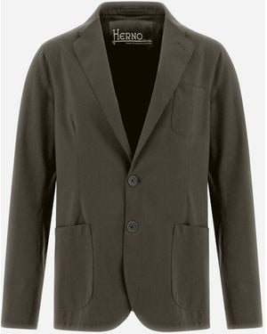 Herno Light Scuba Blazer - Green