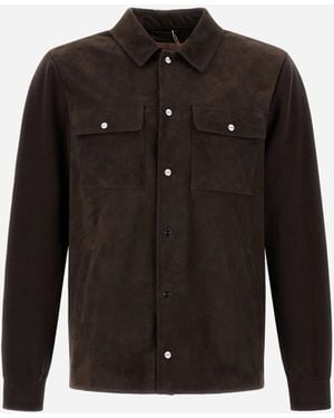 Herno Resort Cotton Cashmere Knit Shacket - Black