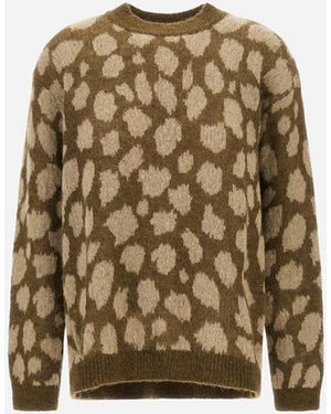 Herno Pullover Aus Alpaka Jacquard Mit Animal-Muster - Natur