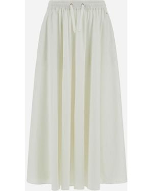 Herno Light Nylon Stretch Skirt - White
