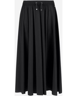 Herno Light Nylon Stretch Skirt - Black