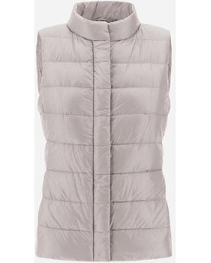 Herno Piumino Gilet Iconico Giulia Hd - Grey