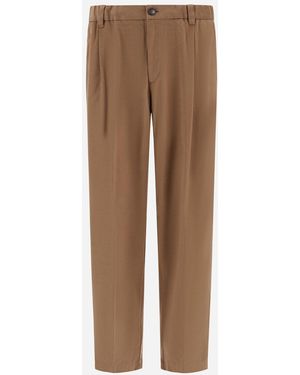 Herno Trousers - Natural