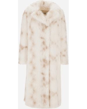 Herno Lynx-Effect Fur-Touch Coat - Natural