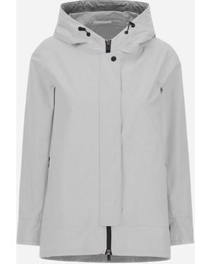 【関税＆送料込み】Herno Goretex New Paclite Zipper Cape Cl Herno Goretex New Paclite Zipper Cape in White | Lyst