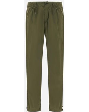 Herno Light Nylon Stretch Trousers - Green