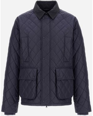 Herno Nylon Chamonix And Waxed Tech Cotton Jacket - Blue