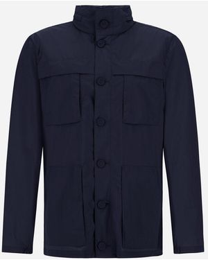 Herno Ultralight Crease Field Jacket - Blue