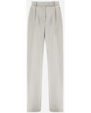 Herno PANTALONI IN FLAWLESS WOVEN - Bianco