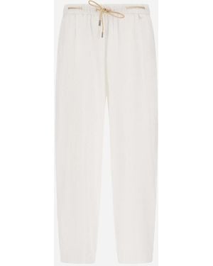 Herno Pants - White