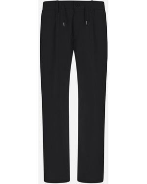 Herno Cotton Feel Trousers - Black
