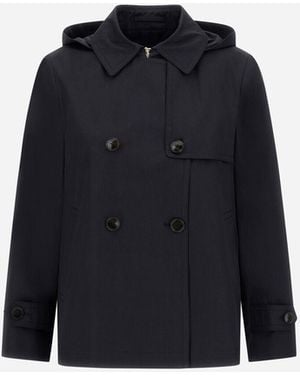 Herno Pea Coat - Blue